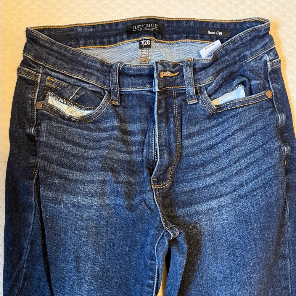 Judy Blue woman’s Boot Cut Jeans - Dark Blue